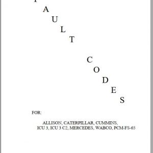 Allison Transmission Fault Codes Manual 1