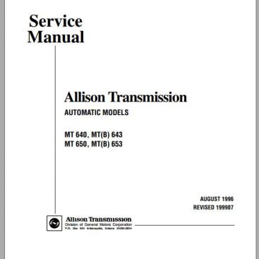 Allison Archives - Auto Repair Software-Auto EPC Software-Auto Repair