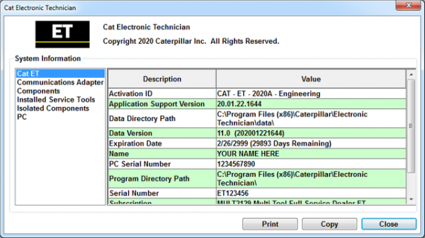 CAT ET 2020A2