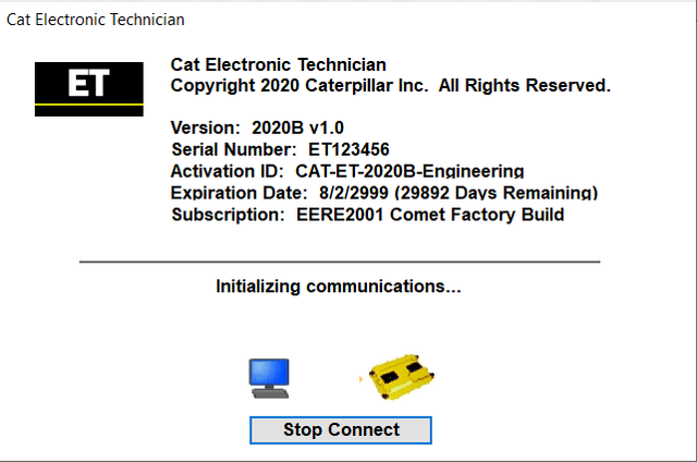 CAT ET 2020B Activation License 1