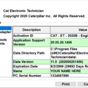 CAT ET 2020B Activation License 3