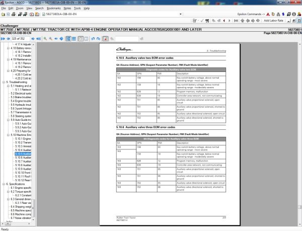 Challenger SA AG South America 082020 Parts Book Parts Document 1 1