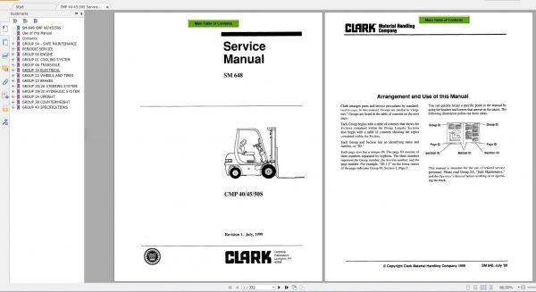 ClarkForkliftPDF2020ServiceManualMaintenanceSchematicandServiceBulletins10Ba1GF