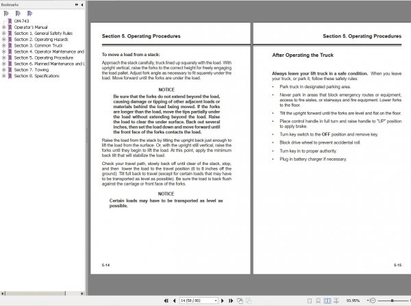 Clark Forklift All Models 112020 Operators Manuals 357GB PDF 4