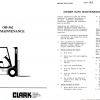 Clark Forklift OH 362 Safe Maintenance Manual 1