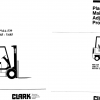 Clark Forklift PMA 539 685 Y685 Maintenance And Adjustment Manual 1