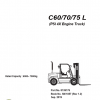 Clark Forklift SM 1057 C60 70 75 LSep 2019 Service Manual8139176 1