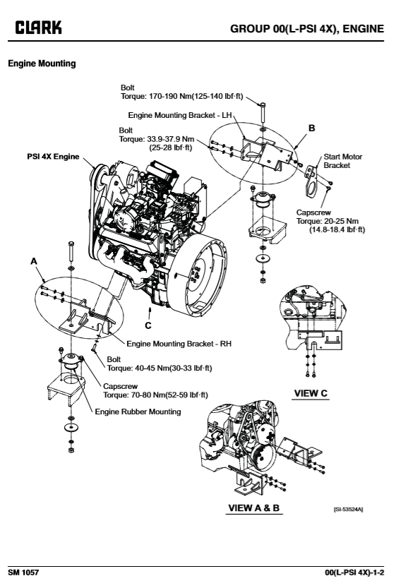 Clark Forklift SM 1057 C60 70 75 LSep 2019 Service Manual8139176 3