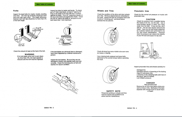 Clark Forklift SM 581 E357ECS17 30 Service Manual 2