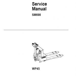 Clark Forklift SM 698 WP 45 Service Manual 1