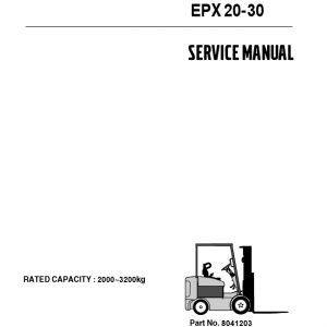 Clark Forklift SM 717 ECX 20 32 EPX 20 30Jul 2006 Service Manual8041203 1