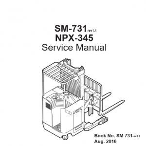 Clark Forklift SM 731 NPX 345Aug 2016 Service Manual 1