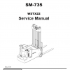 Clark Forklift SM 735 WSTX22June 2006 Service Manual 1