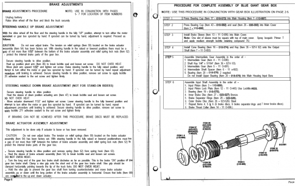 Clark Forklift SPM 639 CTW Service Parts Manual 2