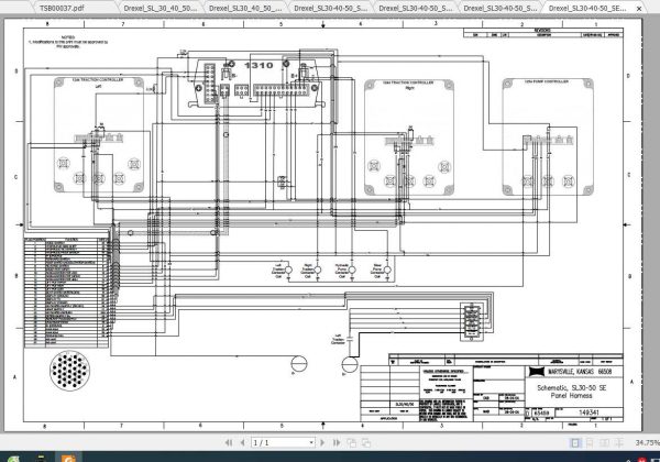 Drexel Landoll Forklift SL30SE SL40SE SL50SE Service Part Maintenance Manual 3