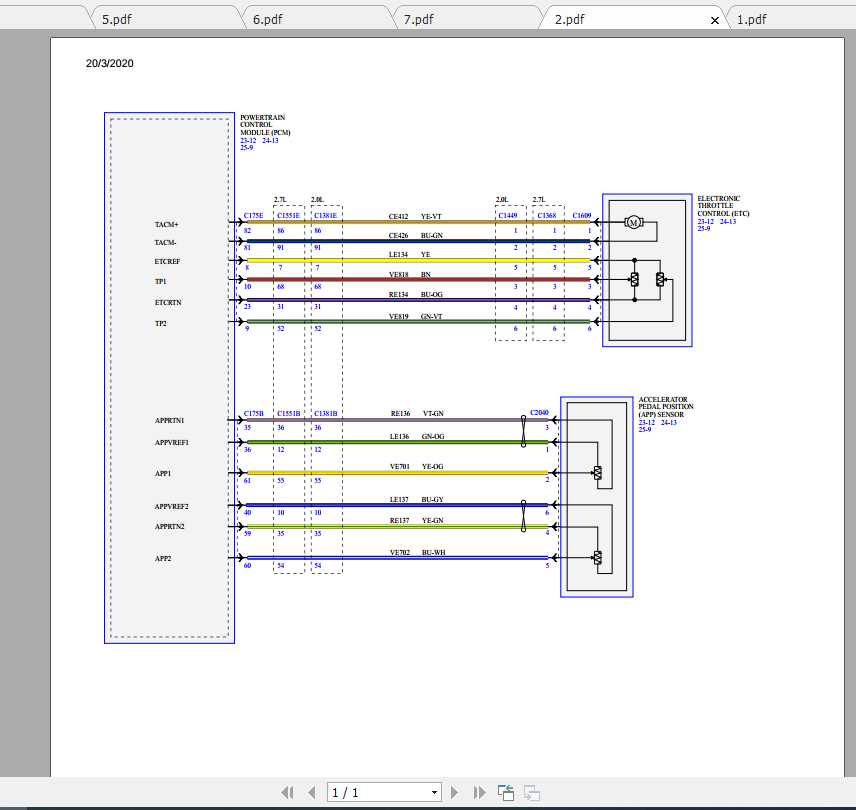 Ford EDGE 2018 Electrical Wiring Diagram 2