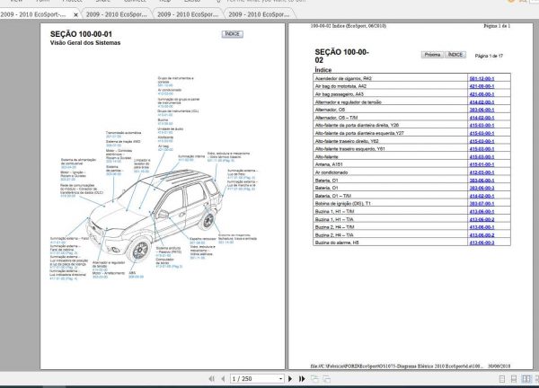 Ford EcoSport 2009 2010 Electrical Wiring DiagramPo 1