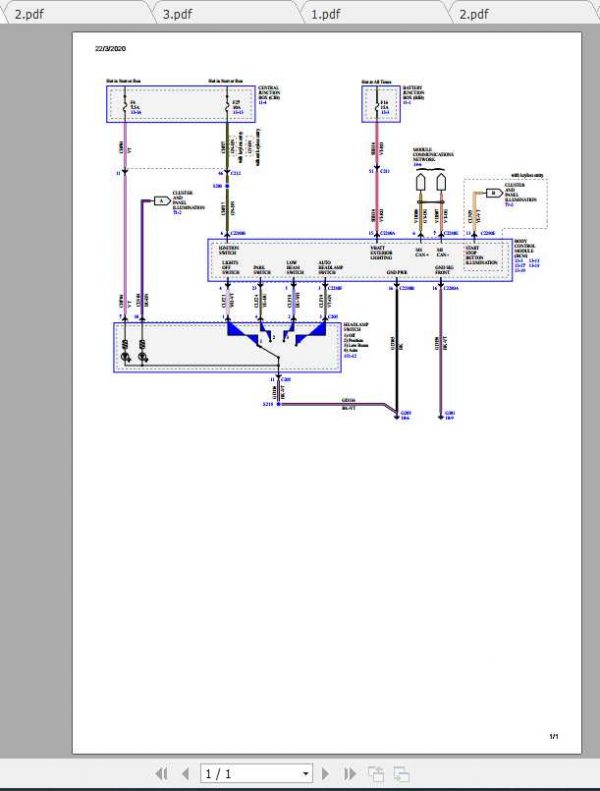 Ford EcoSport 2016 Electrical Wiring Diagram