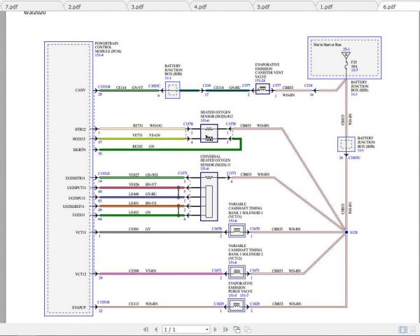 Ford Escape 2015 Electrical Wiring Diagram 2