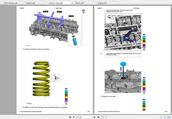 Ford Escape 2020 Engine 20L EcoBoost 177kW 240PS MI4 Repair Manual 3