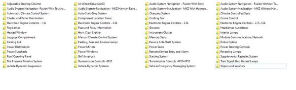 Ford Fusion 2019 Electrical Wiring Diagrams 1