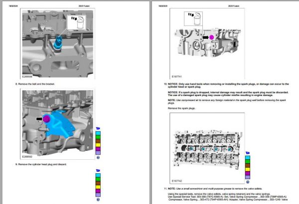 Ford Fusion Engine 15L EcoBoost 118kW 160PS I4 Repair Manual 3