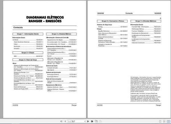 Ford Ranger 2009 2011 Electrical Wiring DiagramES 1