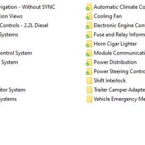 Ford Ranger 2020 KFP375 Electrical Wiring Diagram 1