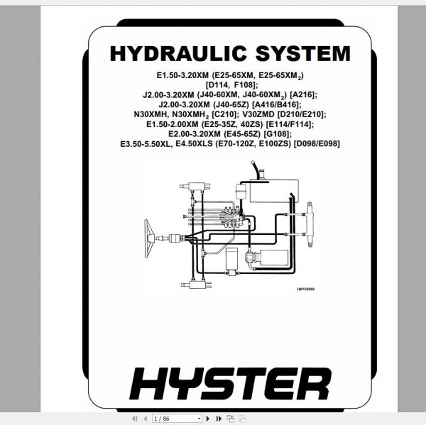 Hyster Forklift Claas 1 Electric Motor Rider Trucks Repair ManualsUpdated 11 5