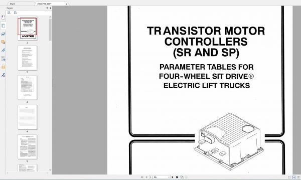 Hyster Forklift Claas 1 Electric Motor Rider Trucks Repair ManualsUpdated 11 9