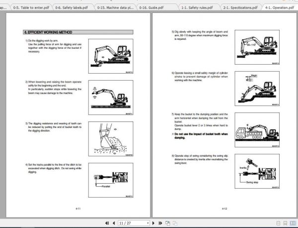 Hyundai Compact Excavator HX85A Operator Manual 3