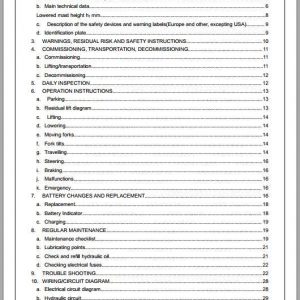 Jungheinrich Electric Reack Truck RT20 SMS 001 EN Instruction Handbook 2