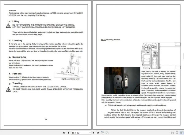Jungheinrich Electric Reack Truck RT20 SMS 001 EN Instruction Handbook 3