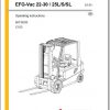 Jungheinrich Forklift EFG Vac 22 30 25LSSL Operating Instructions50116333 1