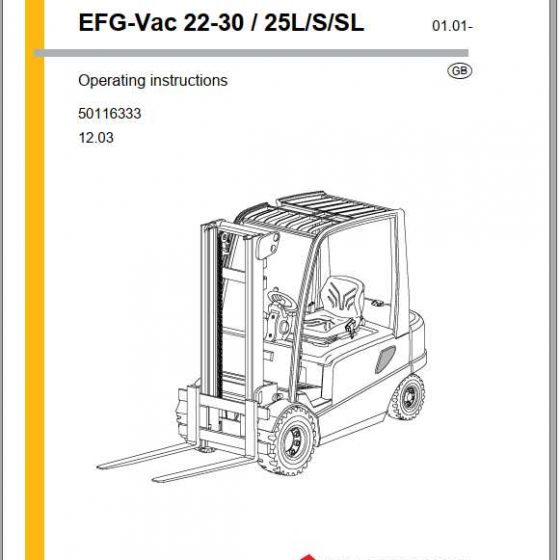 Jungheinrich Forklift SLH 200 Operating Instructions_50452174