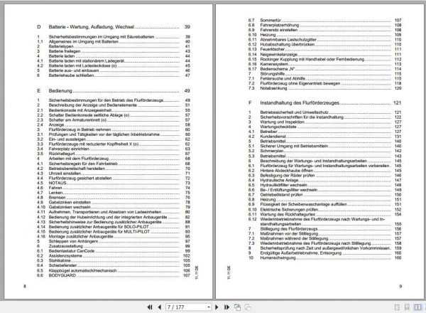 Jungheinrich Forklift EFG 425 430 Operating Instruction51151501DE 2