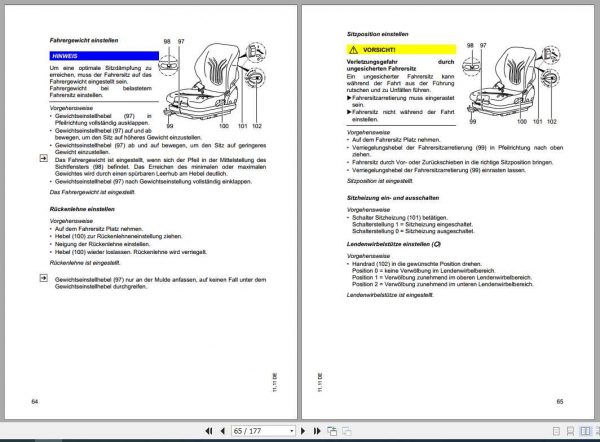 Jungheinrich Forklift EFG 425 430 Operating Instruction51151501DE 3