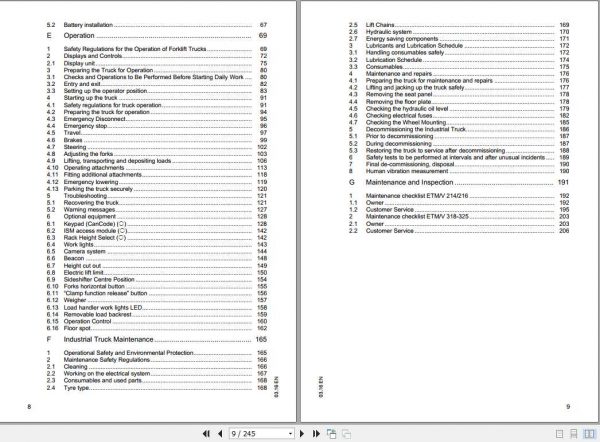Jungheinrich Reach Truck ETM-V 214-325 Operating Instructions_51198768