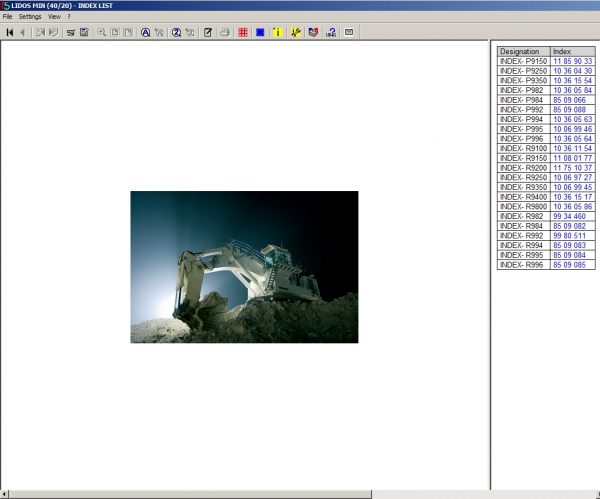Liebherr Lidos EN Mining Truck Excavator 12.2020 Service Documentation Offline DVD 1