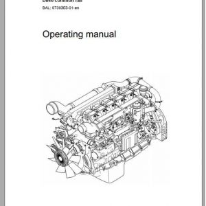Liebherr Diesel Engine D846 Common Rail Operating Manual9739303 1