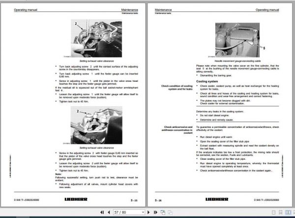 Liebherr Diesel Engine D846 TI Operating Manual9739056 3