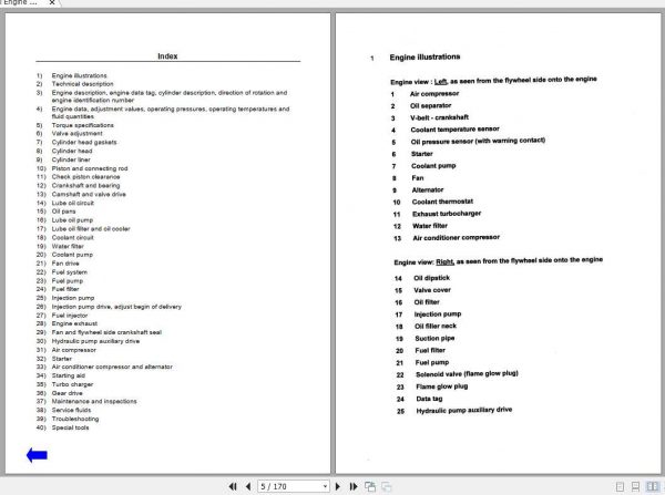 Liebherr Diesel Engine D904 D926 Service Manual899640008 2