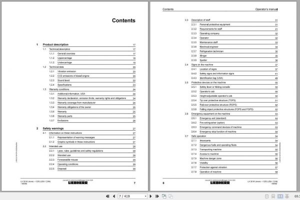 Liebherr Material Handling LH30 M US G60 D 4f 1253 89392 Operators Manuals08 2020 2