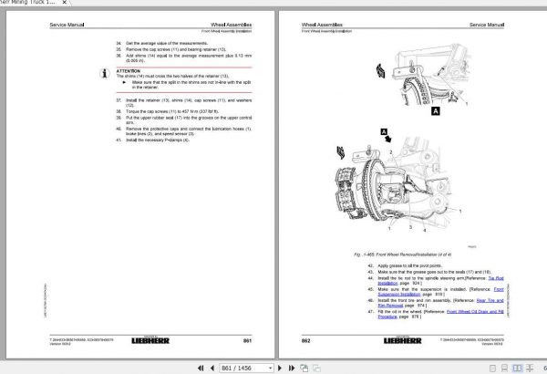 Liebherr Mining Truck T264 533 06567 06569 533 06578 06579 Service Manual06 2020 3