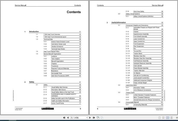 Liebherr Mining Truck T264 53300047 Service Manual06 2020 2