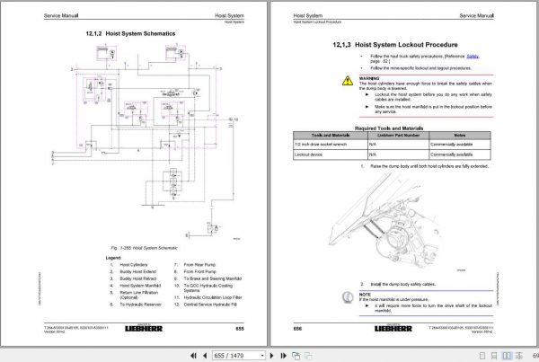 Liebherr Mining Truck T264 53300103 00105 5330107 53300111 001 2 Service Manuals06 2020 3