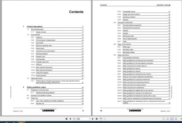 Liebherr Pipe Layer RL46 Operators Manual07 2020 2