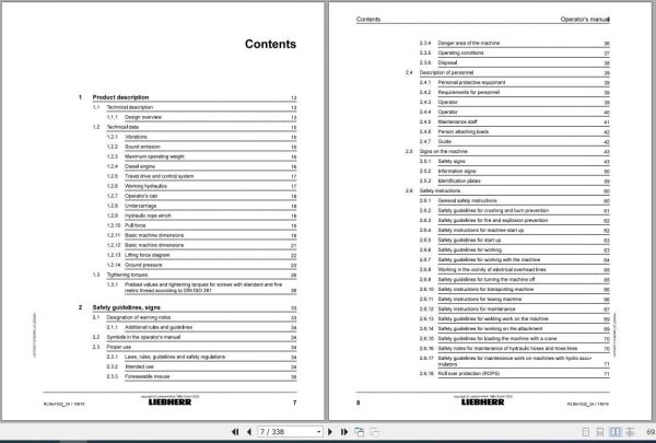 Liebherr Pipe Layer RL56 3A Operators Manual07 2020 2