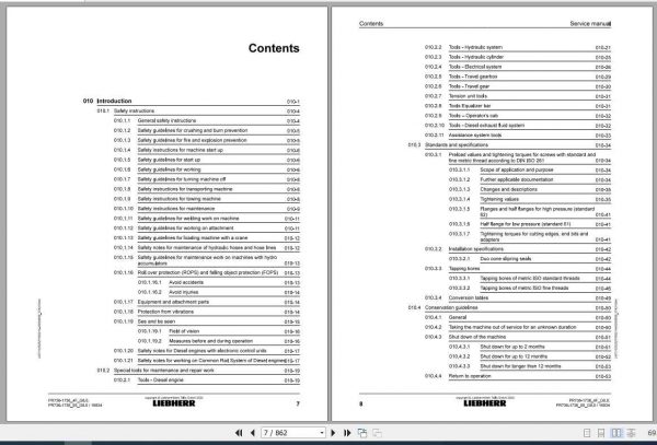 Liebherr Tractor Crawler Dozer PR 736 1736 4F 05 G80 16834 Service Manual06 2020 2