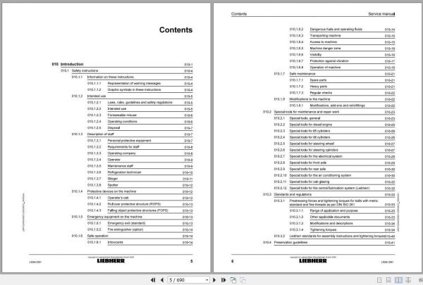 Liebherr Wheel Loader L509 G60 D 1581 Service Manual06 2020 2